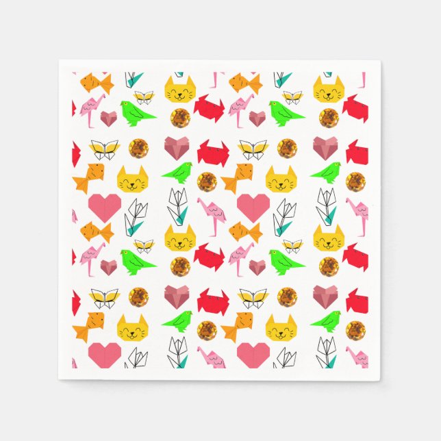 Guardanapo De Papel Mikitiez origami cancer joia de verão (Frente)