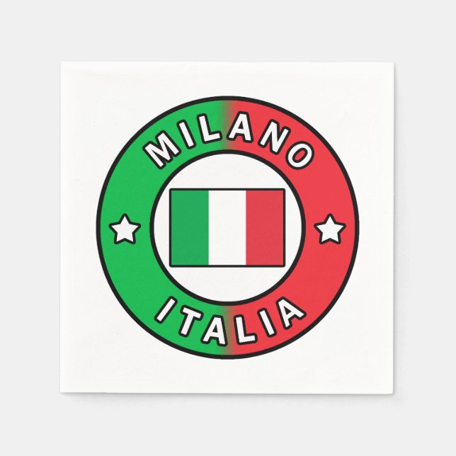 Guardanapo De Papel Milano Italia (Frente)
