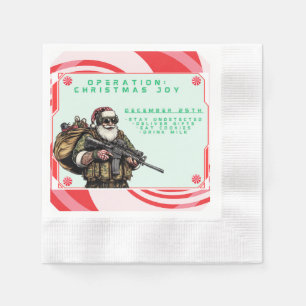 Guardanapo De Papel Militares Engraçados/Papais noeis de Natal