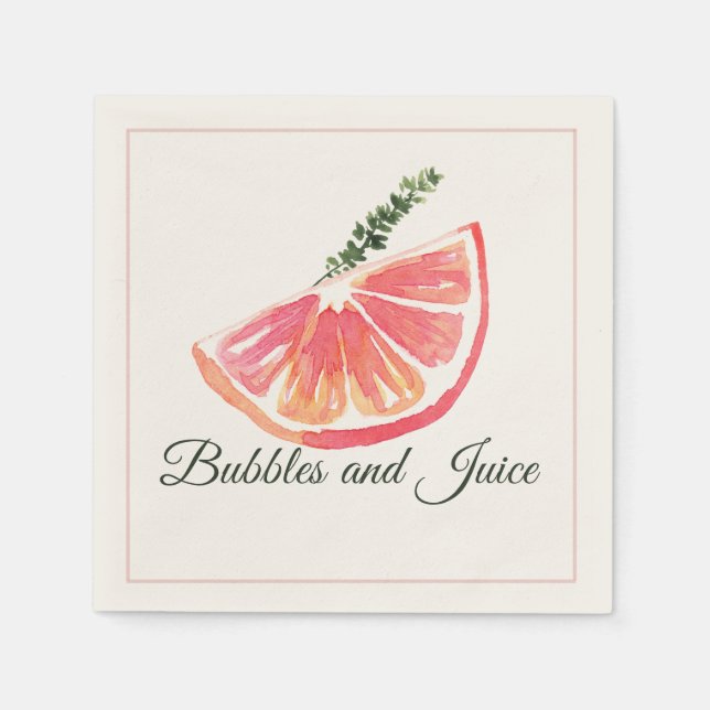 Guardanapo De Papel Mimosa Bar Brunch Citrus Botanical (Frente)