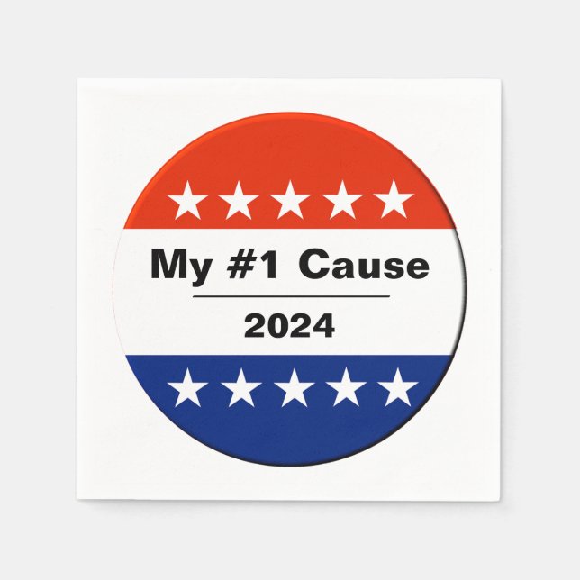 Guardanapo De Papel Minha edição eleitoral de 2024 (Frente)