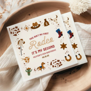 Guardanapo De Papel Minha Segunda Festa de Aniversário de Rodeio Weste