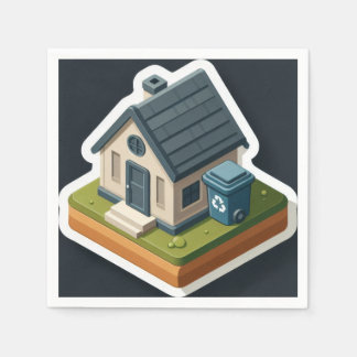 Guardanapo De Papel Mini casa