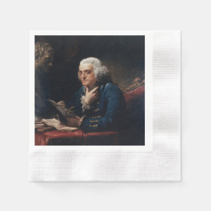 Guardanapo De Papel Miniatura do Retrato, Benjamin Franklin Pai Fundad