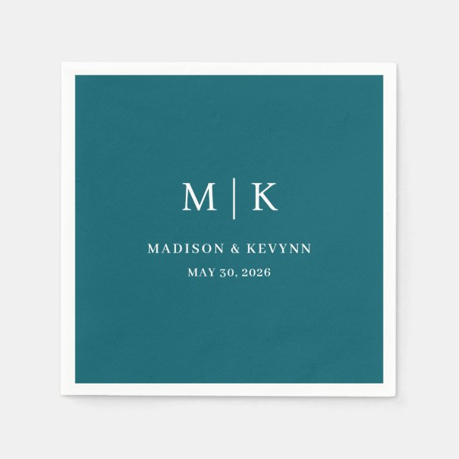 Guardanapo De Papel Minimal and Chic | Wedding Napkins (Frente)