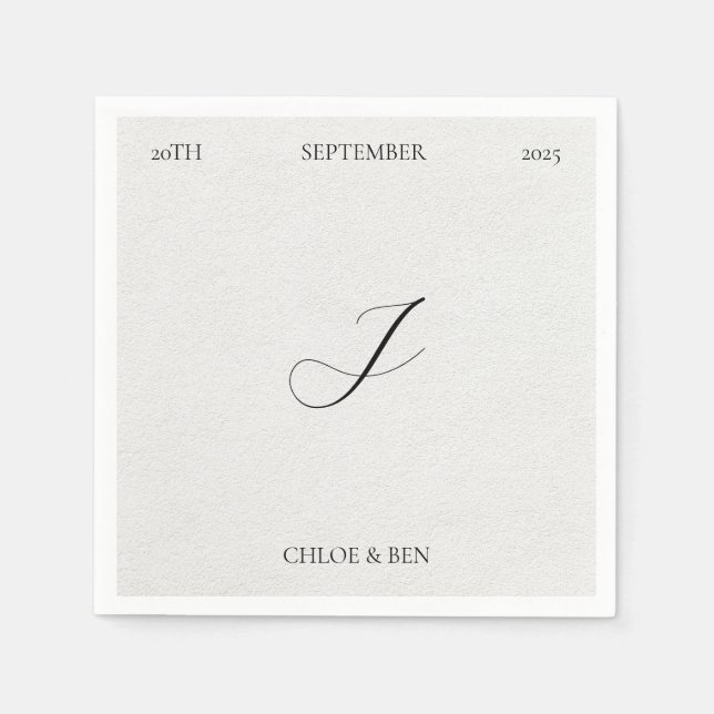 Guardanapo De Papel Minimalist, Personalized Napkins (Frente)