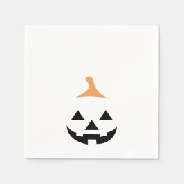 Guardanapo De Papel Minimalist Scary Pumpkin