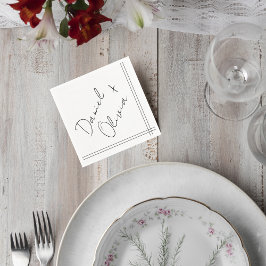 Guardanapo De Papel Minimalist Wedding Cocktail Napkins