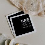 Guardanapo De Papel Minimalista Elegante - Bar Preto Formal Mitzvah<br><div class="desc">Estes guardanapos minimalistas e elegantes bar negro mitzvah são perfeitos para uma simples celebração religiosa. A design de uma bela fonte em um fundo branco preto para elogiar seu evento.</div>