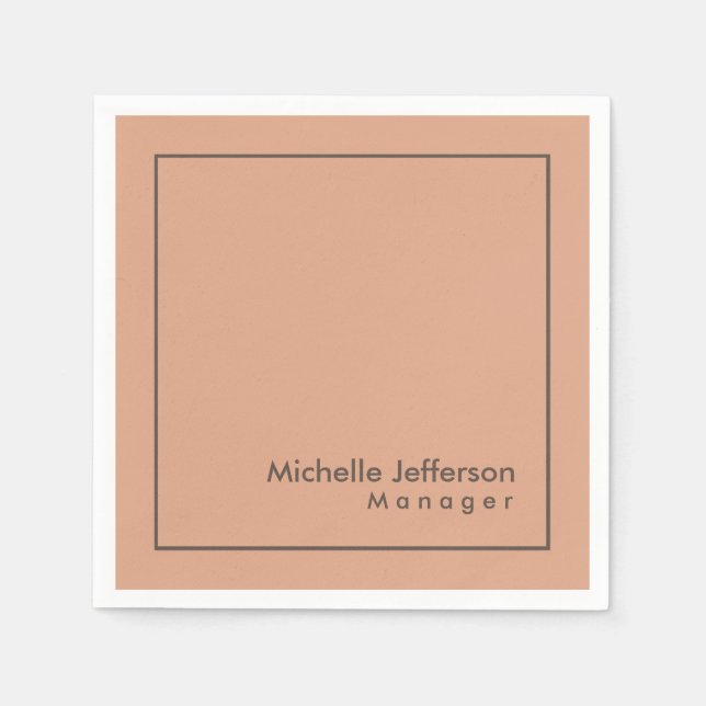 Guardanapo De Papel Minimalista profissional de na moda (Frente)