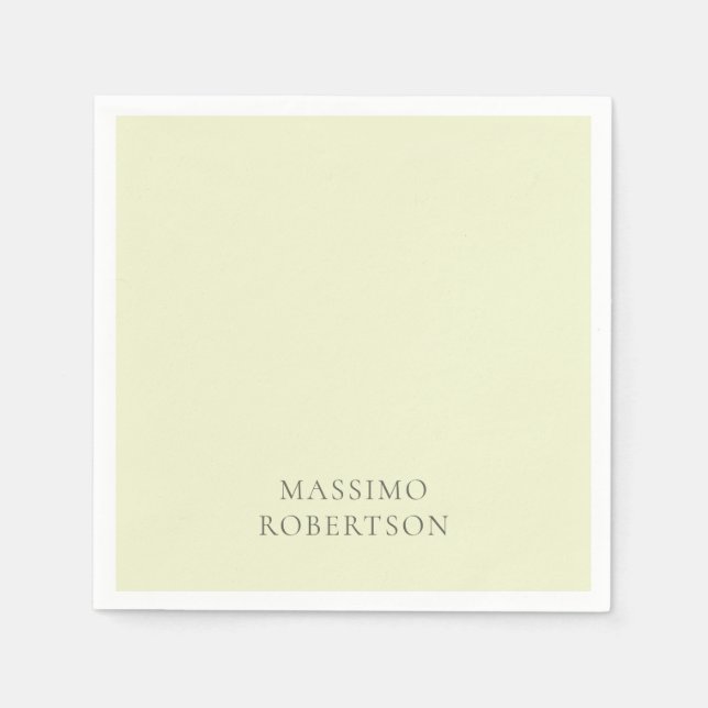 Guardanapo De Papel Minimalista Simples Moderno  (Frente)