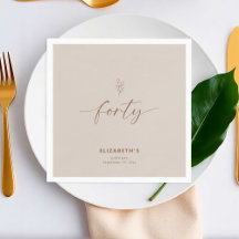 Mínimo de 4aniversário de 40 anos Elegante