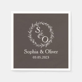 Guardanapo De Papel Mínimo e Chic | Casamento