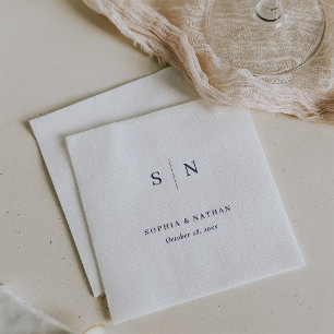 Guardanapo De Papel Mínimo e Chic   Casamento Branco e Roxo