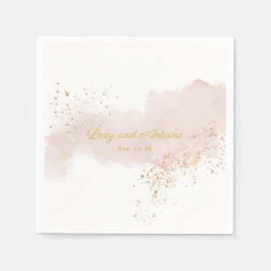 Guardanapo De Papel Mínimo Elegante Moluva Dourada Splatter