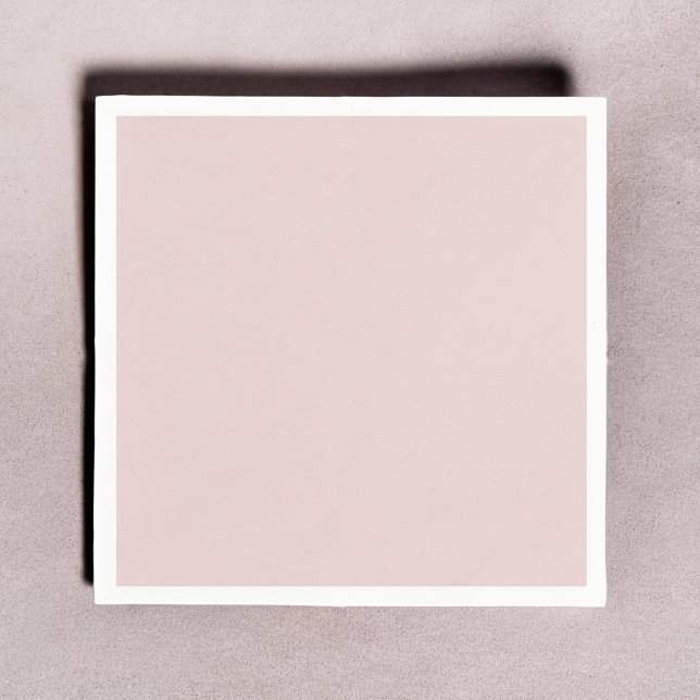Guardanapo De Papel Mínimo Sólido Rosa Claro Elegante (Solid Dusty Pink Light Elegant Minimalist Napkins)