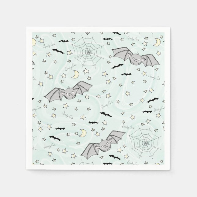 Guardanapo De Papel Mint Batty, Stars & Moons Louco (Frente)
