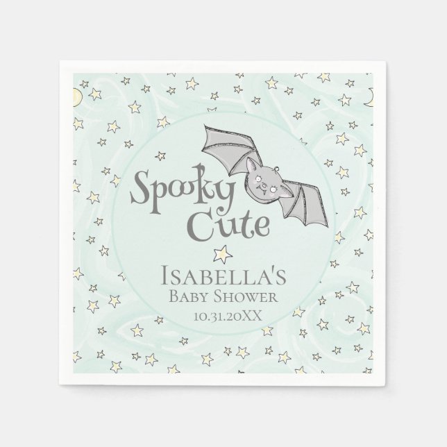 Guardanapo De Papel Mint Batty, Stars & Moons Louco (Frente)