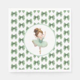 Guardanapo De Papel Mint Green Little Princess Ball Paper Napkin