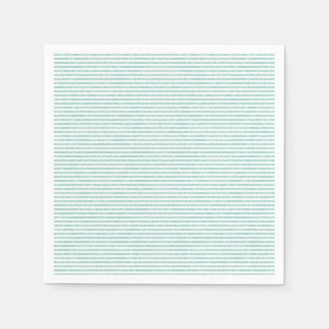 Guardanapo De Papel Mint Green Strike Party Napkin (Frente)