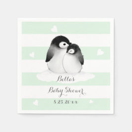 Guardanapo De Papel Mint Penguin Paper Napkins