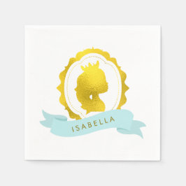 Guardanapo De Papel Mint Princess Cameo Birthday