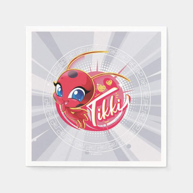 Guardanapo De Papel Miraculous Kwami Tikki (Frente)