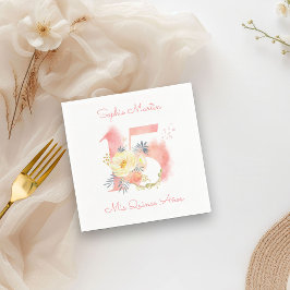 Guardanapo De Papel Mis Quince Anos Blush Floral 15