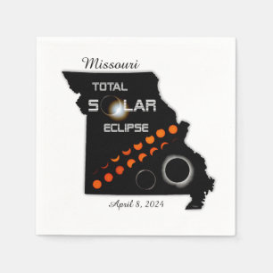Guardanapo De Papel Missouri Solar Eclipse Paper Napkin