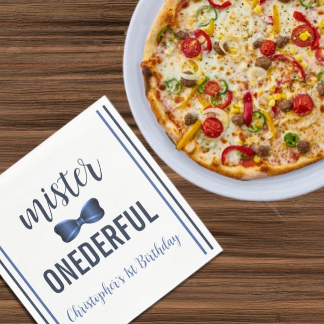 Guardanapo De Papel Mister OnewonArco Tie primeiro aniversario (Criador carregado)