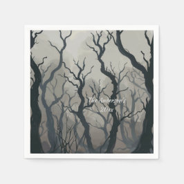 Guardanapo De Papel Misterioso Halloween Night Custom