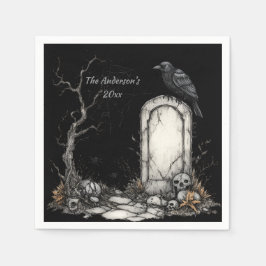 Guardanapo De Papel Misterioso Halloween Night Custom