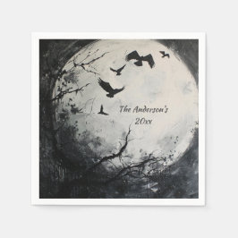 Guardanapo De Papel Misterioso Halloween Night Custom