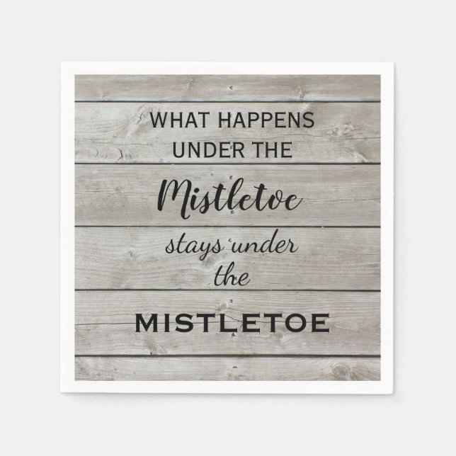 Guardanapo De Papel Mistletoe Holiday (Frente)