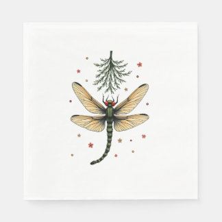 Guardanapo De Papel Mistletoe Kiss Dragonfly