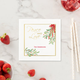Guardanapo De Papel Mistura de Aquarela e Dourado | Feriado Personaliz