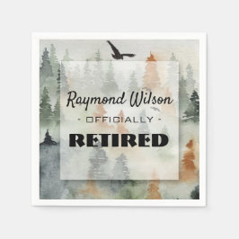 Guardanapo De Papel Misty Forest Masculine Party Napkins