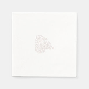 Guardanapo De Papel Misty Rosa, Flush Mahogany, Decorative Design