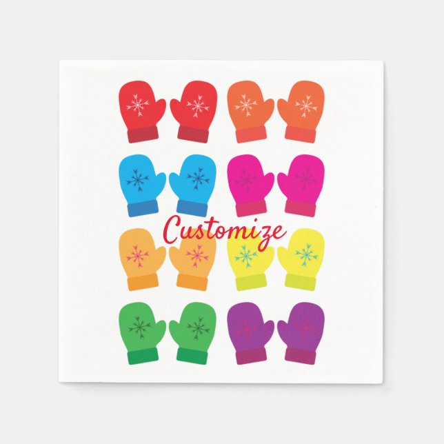 Guardanapo De Papel Mittens Thunder_Cove Múltiplos (Frente)