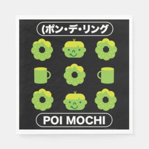 Guardanapo De Papel Mochi Rosquinha Poi Mochi E Café
