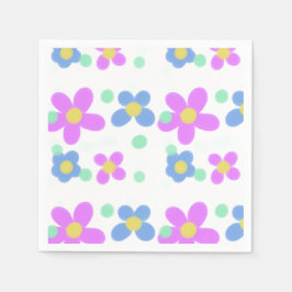 Guardanapo De Papel Mod Dots Floral Impressão