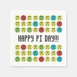 Guardanapo De Papel Mod Pi - Feliz Papelão de Pi Day