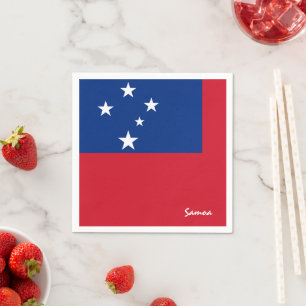 Guardanapo De Papel Moda do partido Samoa & Samoan Flag / fãs esporti