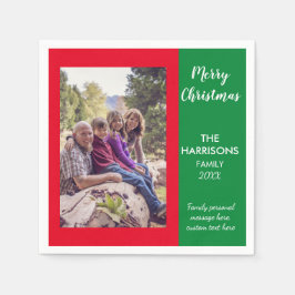 Guardanapo De Papel modelo de foto de Natal