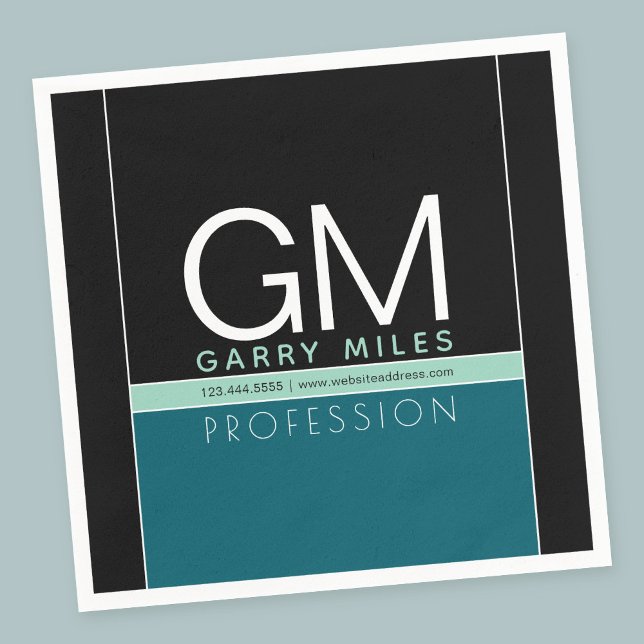 Guardanapo De Papel Modelo de negócios moderno | Todas as cores person (Criador carregado)