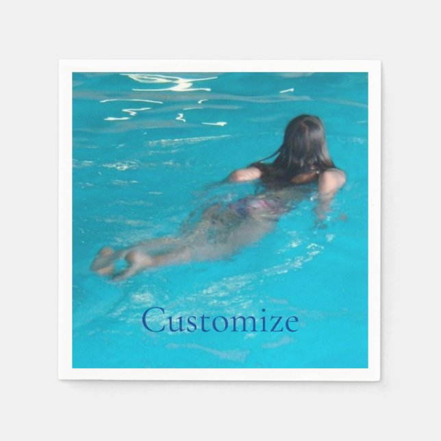 Guardanapo De Papel Modelo feminino de natação Thunder_Cove (Frente)