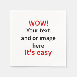 Guardanapo De Papel Modelo personalizável faça o seu