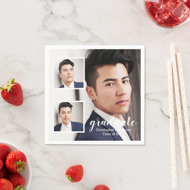 Guardanapo De Papel Modern 3 Photo Graduation (Insitu)