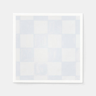 Guardanapo De Papel Modern Blue Checkered Baby Shower 