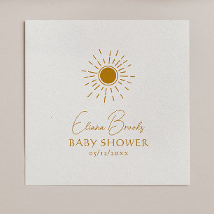 Guardanapo De Papel Modern Boho Sunshine Chá de fraldas Napkins